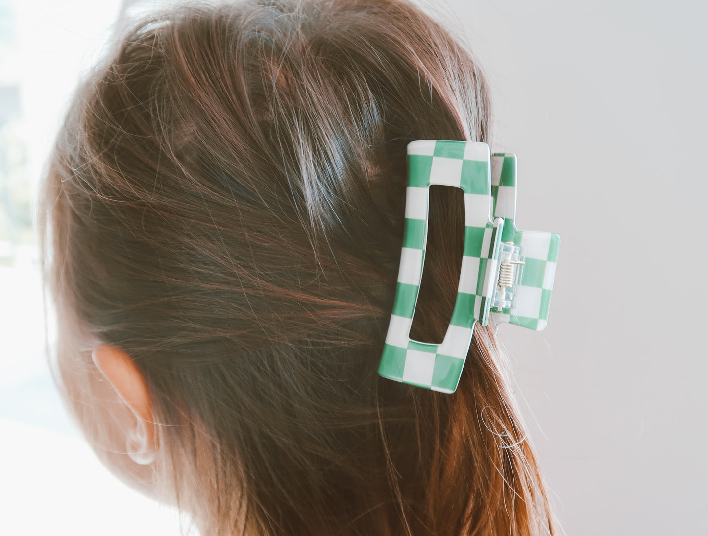 Checkered Hair Clips