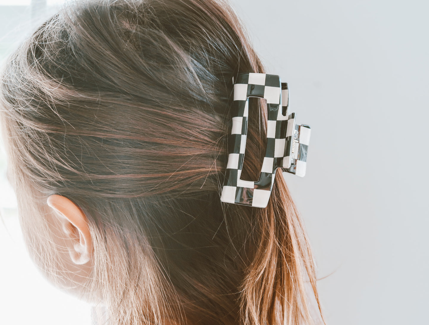 Checkered Hair Clips